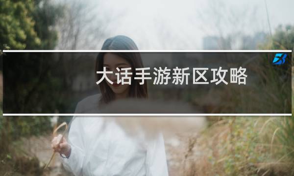 大话手游新区攻略
