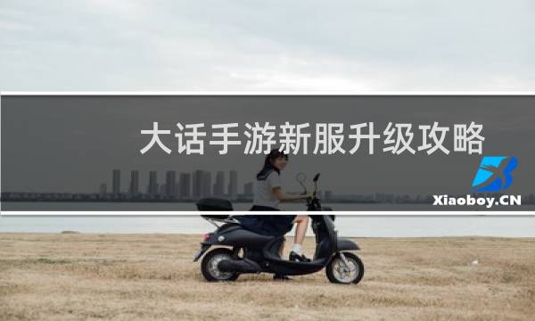 大话手游新服升级攻略