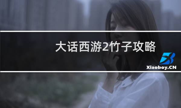 大话西游2竹子攻略