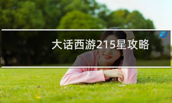大话西游215星攻略