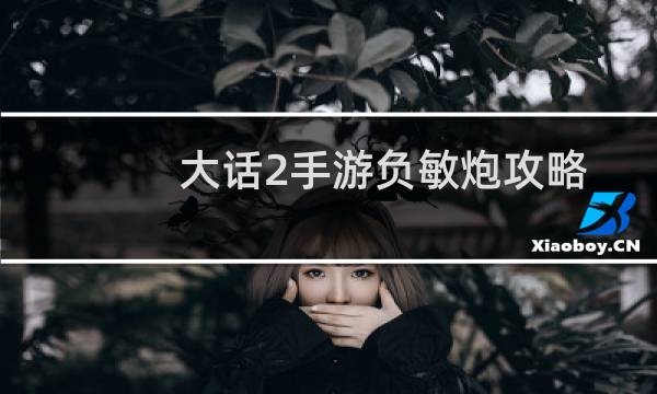 大话2手游负敏炮攻略