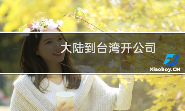 大陆到台湾开公司