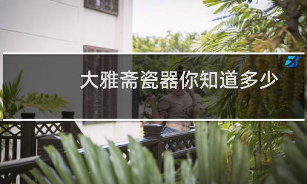 大雅斋瓷器你知道多少