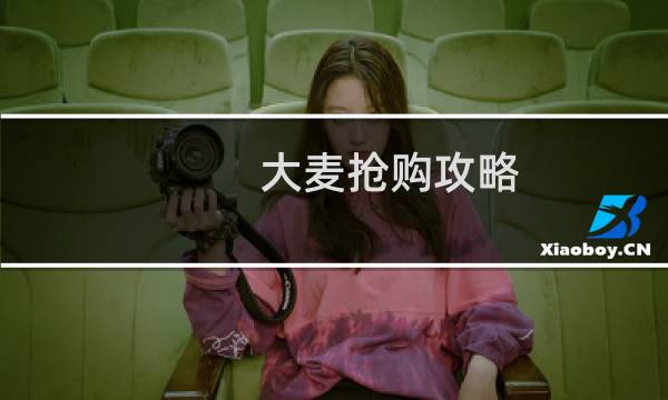 大麦抢购攻略