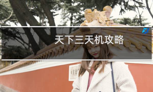 天下三天机攻略