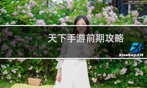 天下手游前期攻略