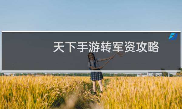 天下手游转军资攻略
