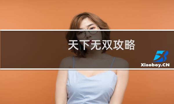 天下无双攻略