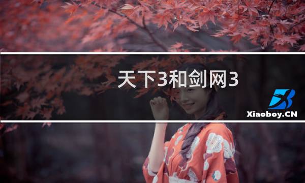 天下3和剑网3 电脑