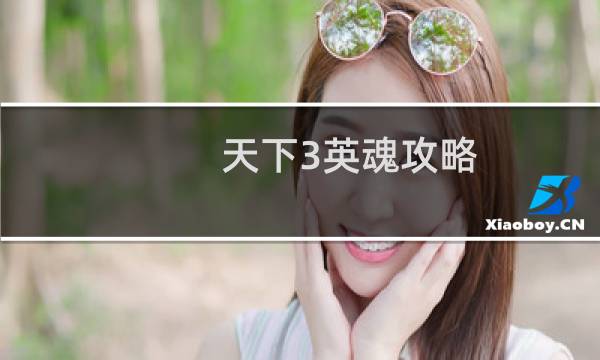 天下3英魂攻略
