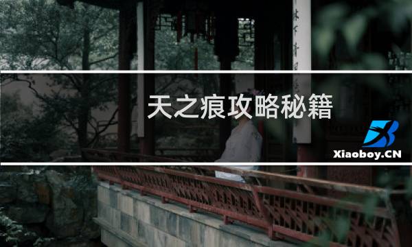 天之痕攻略秘籍