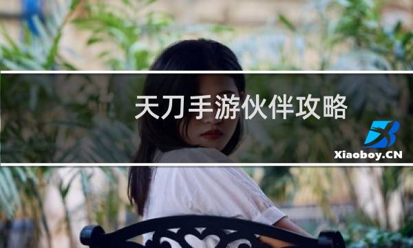 天刀手游伙伴攻略