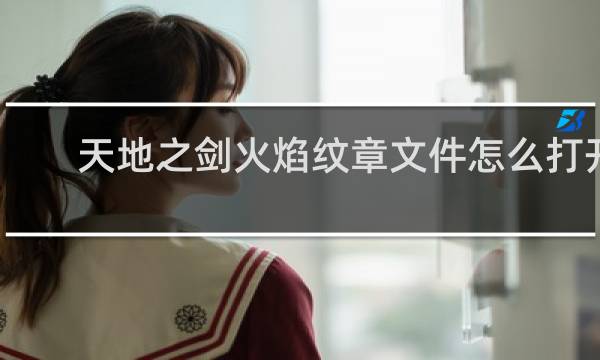 天地之剑火焰纹章文件怎么打开