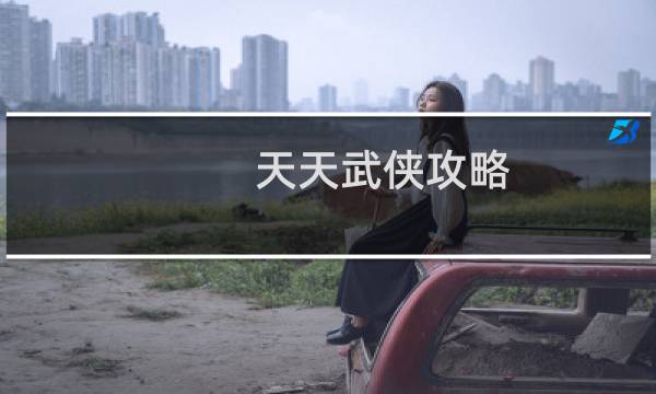 天天武侠攻略