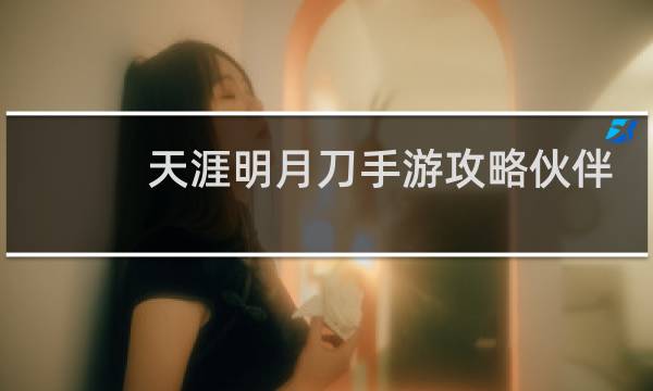 天涯明月刀手游攻略伙伴