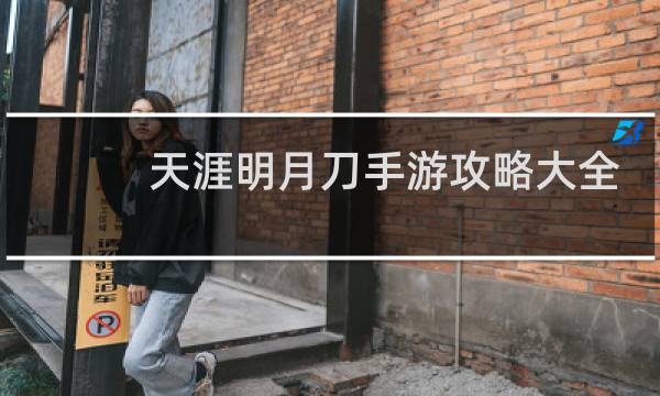 天涯明月刀手游攻略大全