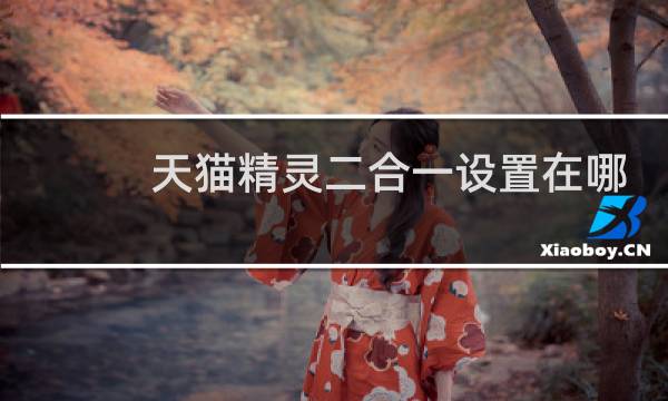 天猫精灵二合一设置在哪