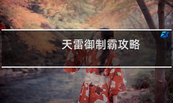 天雷御制霸攻略