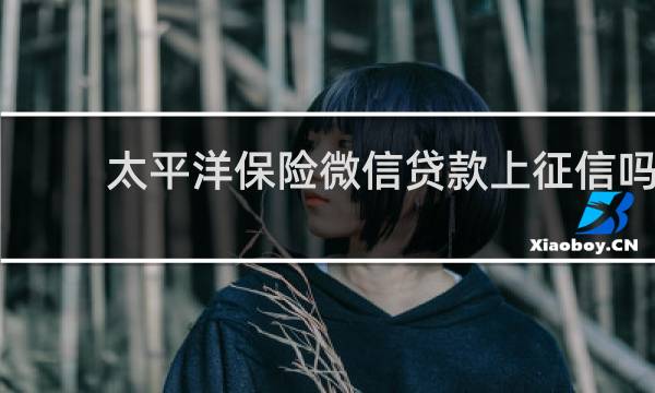 太平洋保险微信贷款上征信吗