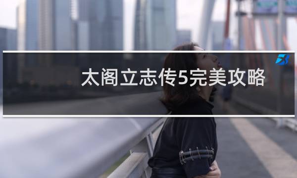 太阁立志传5完美攻略