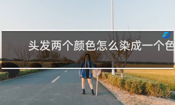 头发两个颜色怎么染成一个色