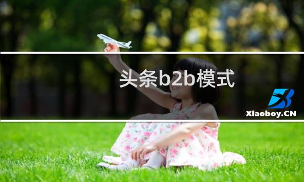 头条b2b模式