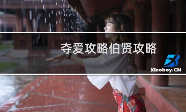 夺爱攻略伯贤攻略