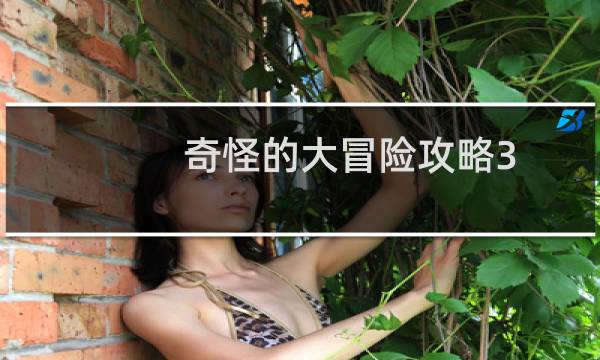 奇怪的大冒险攻略3 6