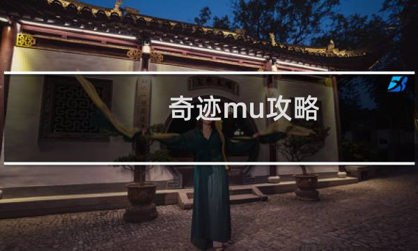 奇迹mu攻略