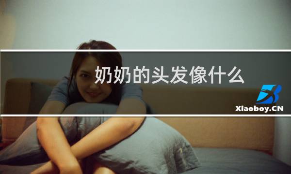 奶奶的头发像什么