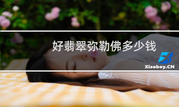 好翡翠弥勒佛多少钱