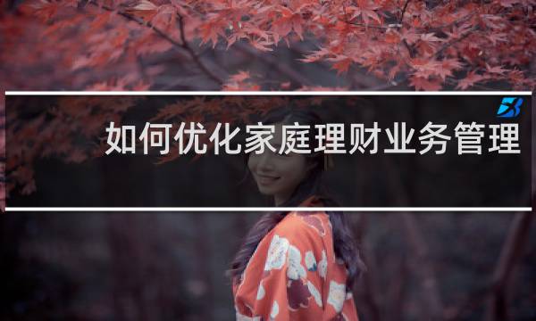 如何优化家庭理财业务管理