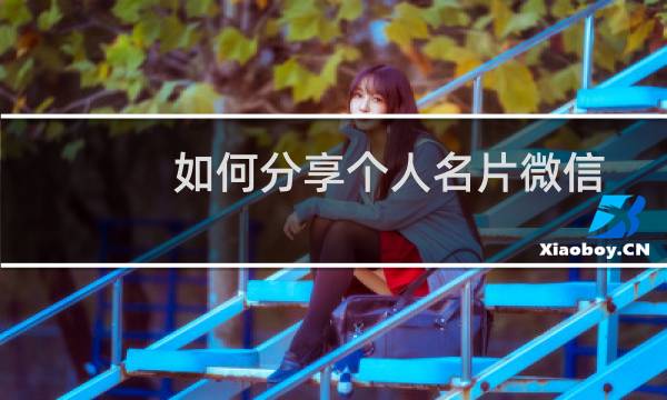 如何分享个人名片微信