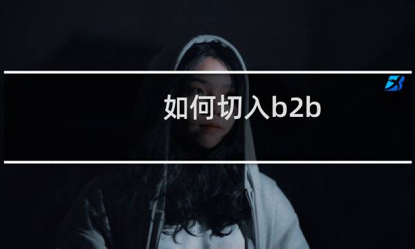 如何切入b2b