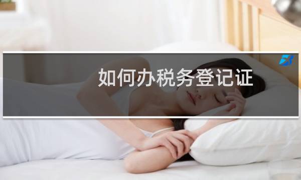 如何办税务登记证