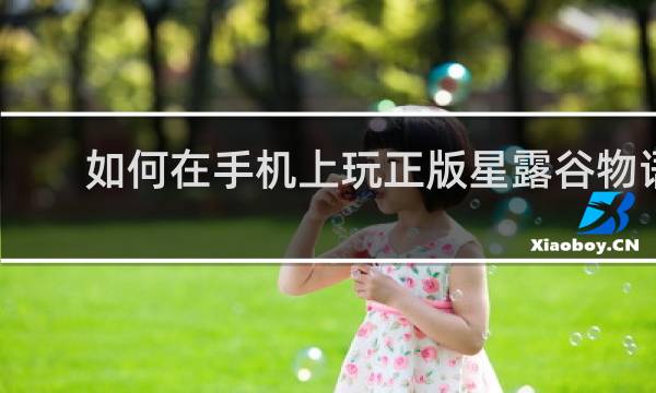 如何在手机上玩正版星露谷物语