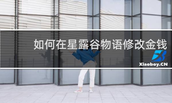 如何在星露谷物语修改金钱