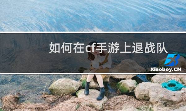 如何在cf手游上退战队