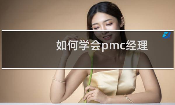 如何学会pmc经理