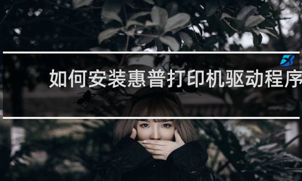 如何安装惠普打印机驱动程序