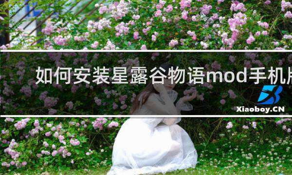 如何安装星露谷物语mod手机版