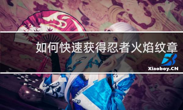 如何快速获得忍者火焰纹章