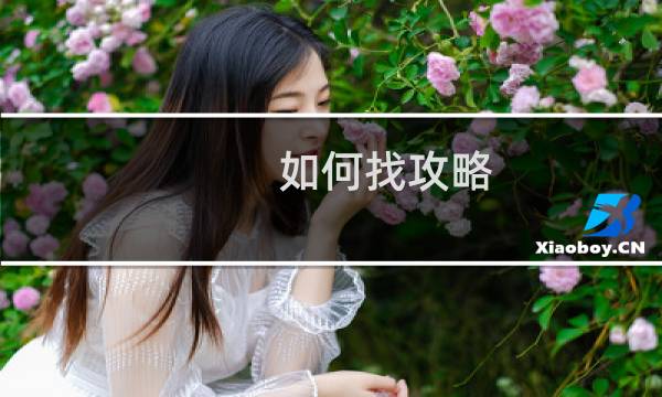 如何找攻略