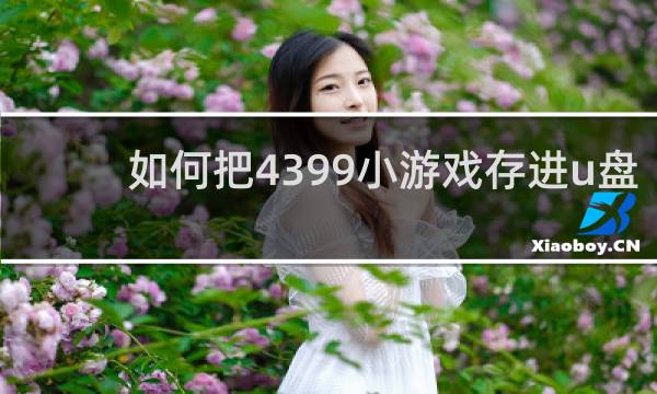 如何把4399小游戏存进u盘