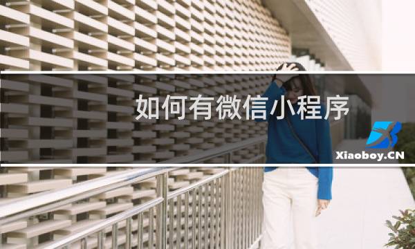 如何有微信小程序