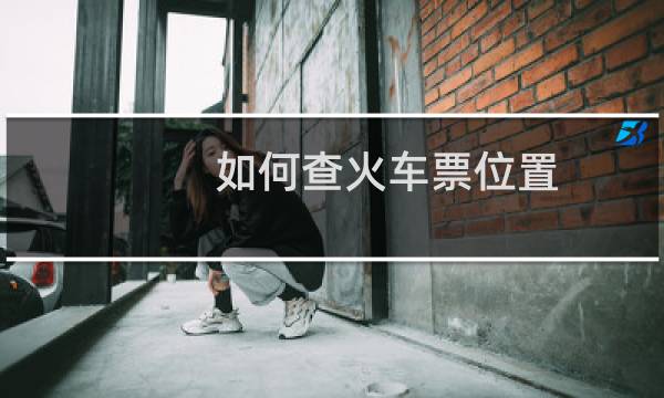 如何查火车票位置