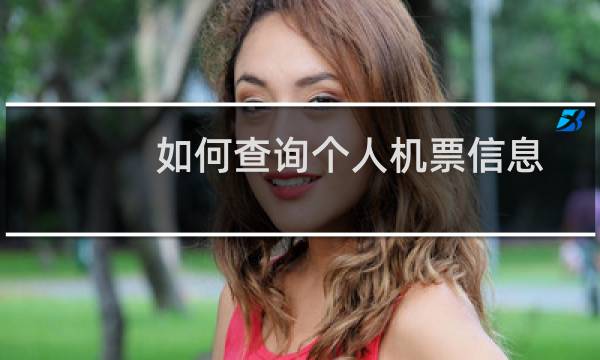 如何查询个人机票信息