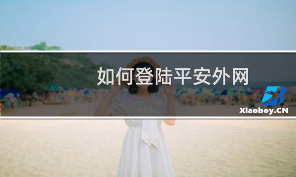 如何登陆平安外网