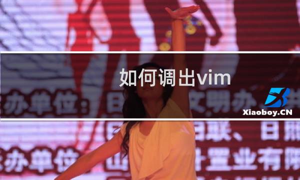 如何调出vim