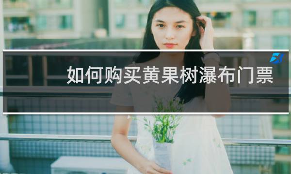 如何购买黄果树瀑布门票